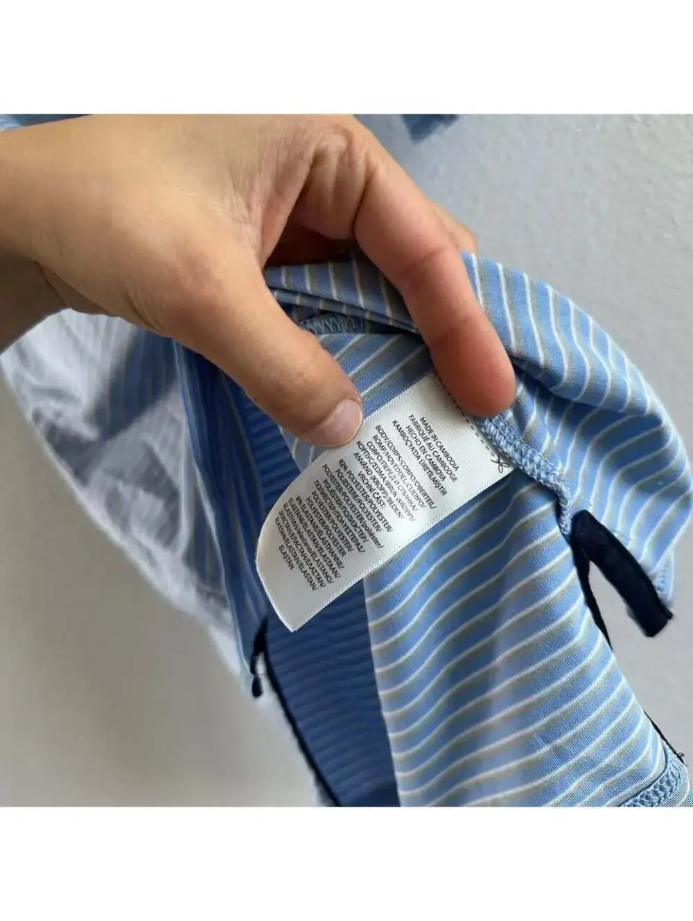 Polo Ralph Lauren Youth Boy's Performance Polo Blue Stripes Size M